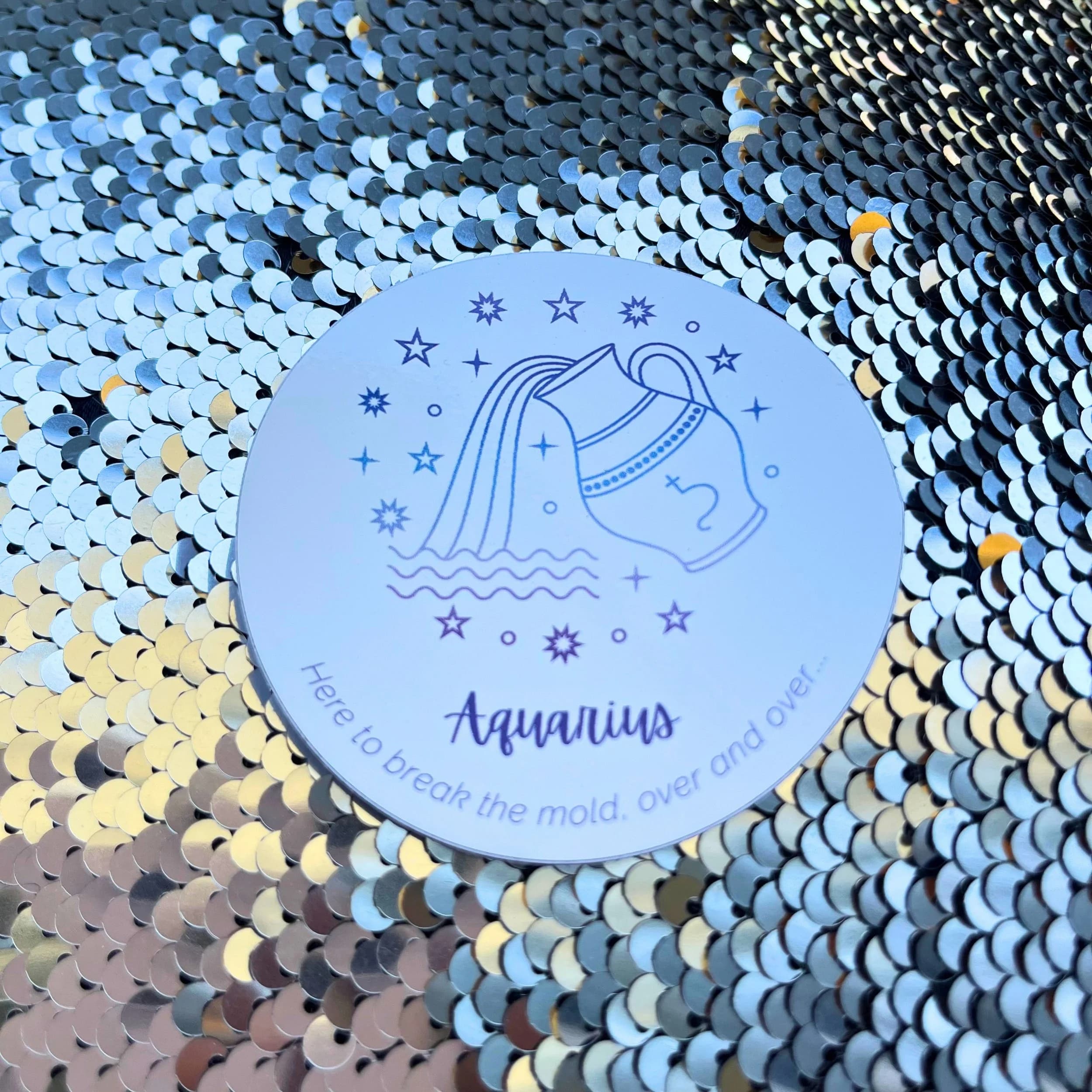 Aquarius Zodiac Sign Sticker