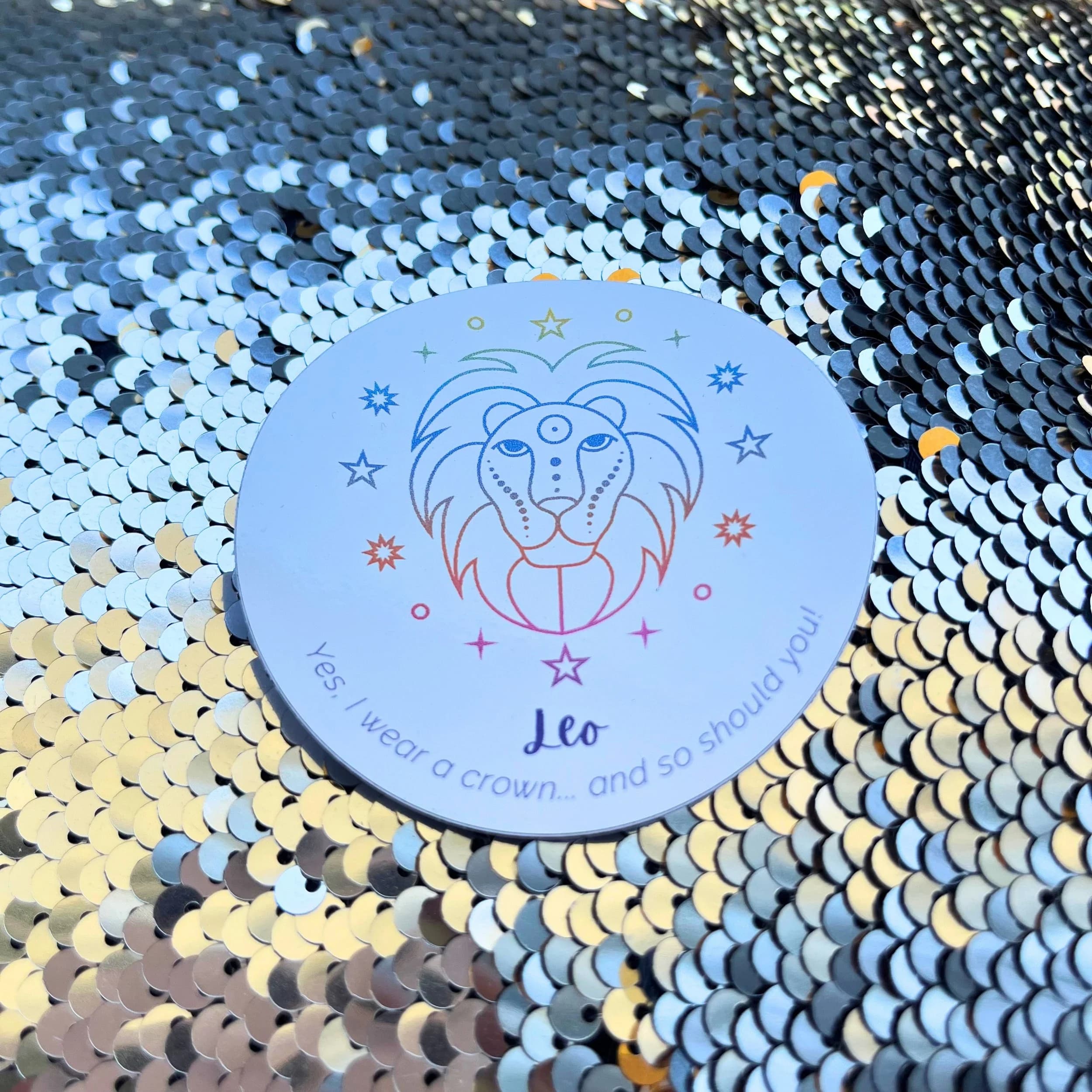 Leo Zodiac Sign Sticker