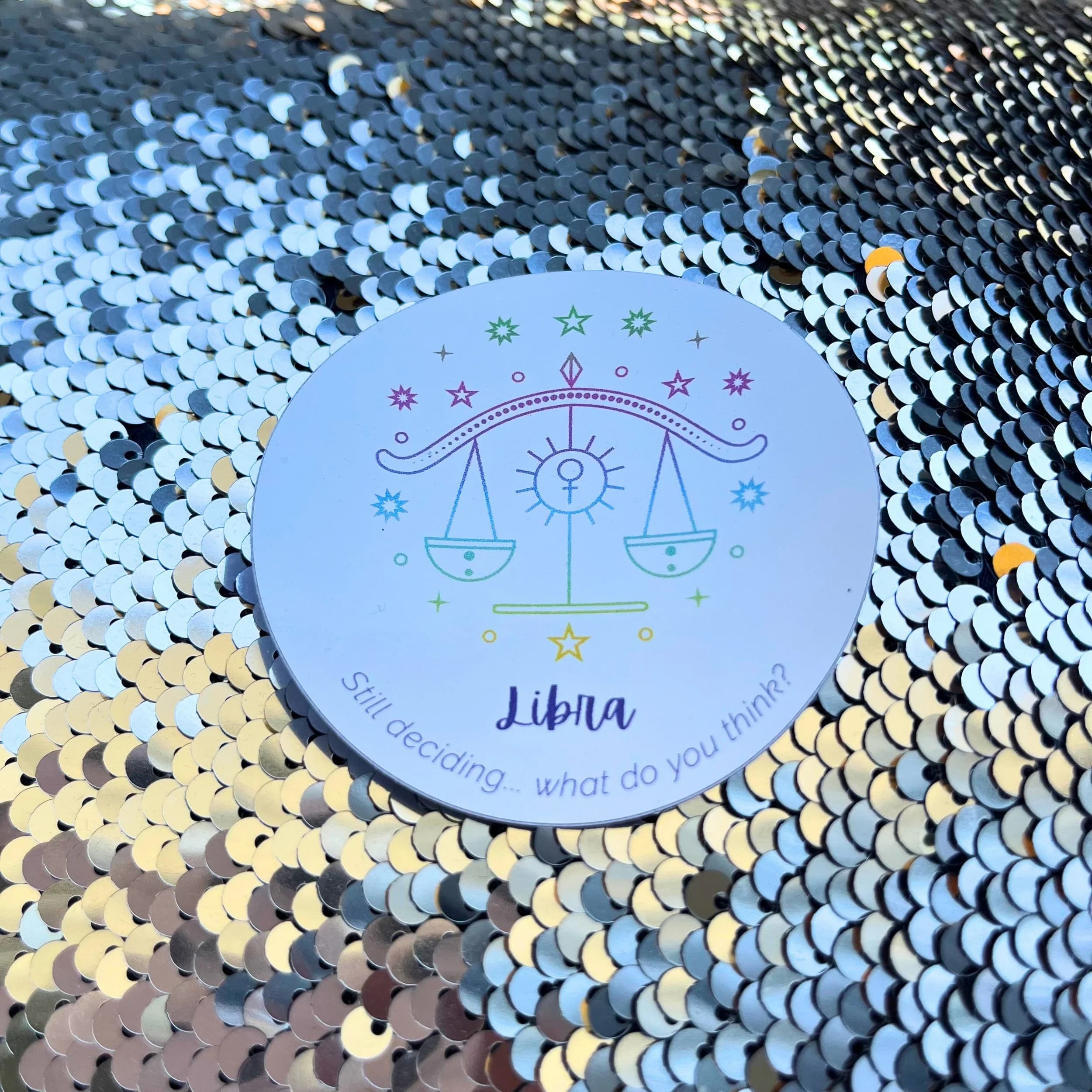Libra Zodiac Sign Sticker